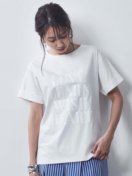 綿100%シルケット天竺半袖ロゴTシャツ