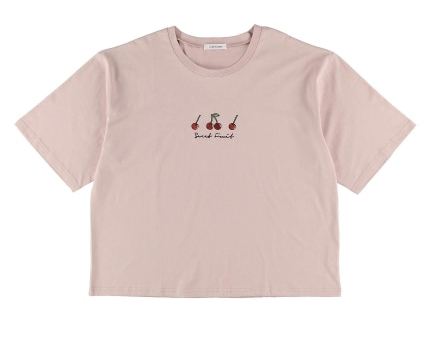 フルーツ刺繍Tシャツ