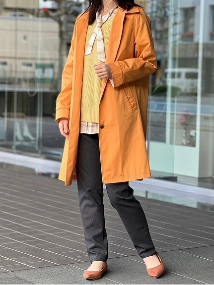 【ミントブリーズ】ステンカラートレンチコート 大きいサイズ