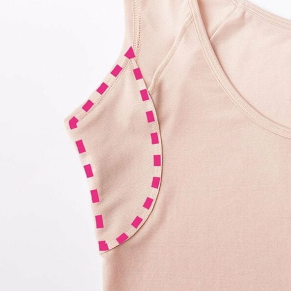 ワンピースの透け・脇汗・汗じみ対策（フレンチスリップ2）