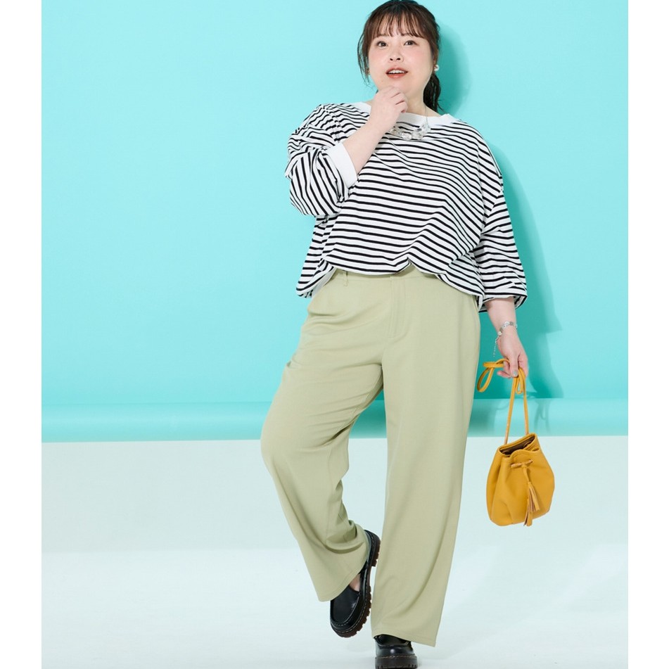 きれい色パンツで作る大人カジュアルコーデ