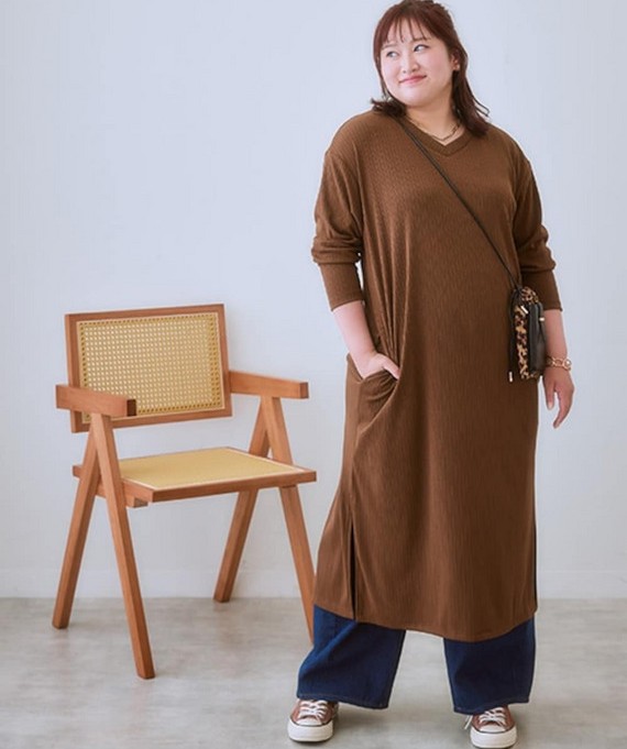 身長高めぽっちゃりさん(165cm以上)のトップス丈