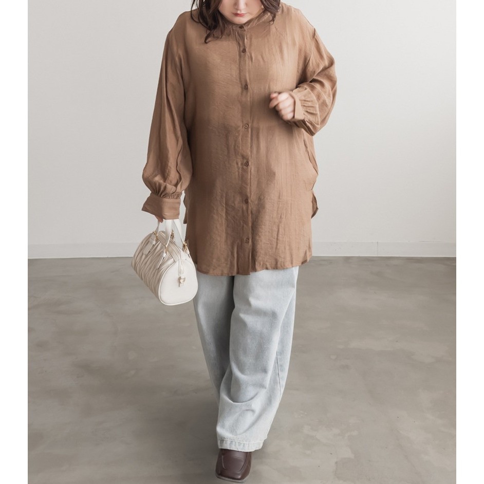 おすすめワイドパンツコーデは、ボディラインを拾わない「ふんわりトップス」