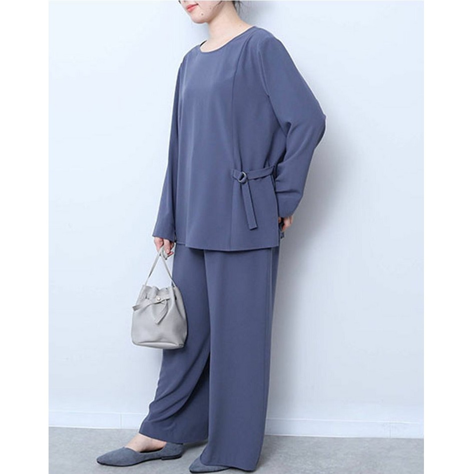 パッと簡単にコーデが決まる「ワイドパンツのセットアップ」コーデ