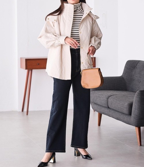 トレンド冬アウター｜キルティング×スタンドカラーでおしゃれに防寒