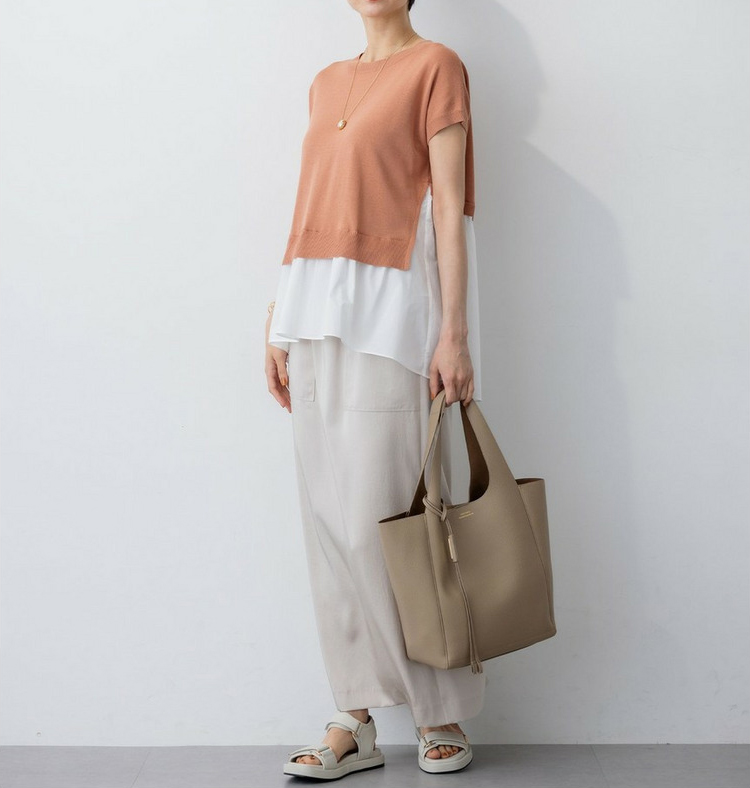 レイヤードデザイン ニット