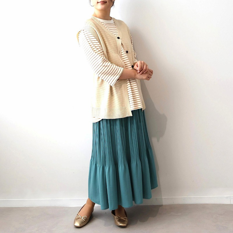 【春スカートの選び方②】裾まわりのデザインでおなかから視線を外す