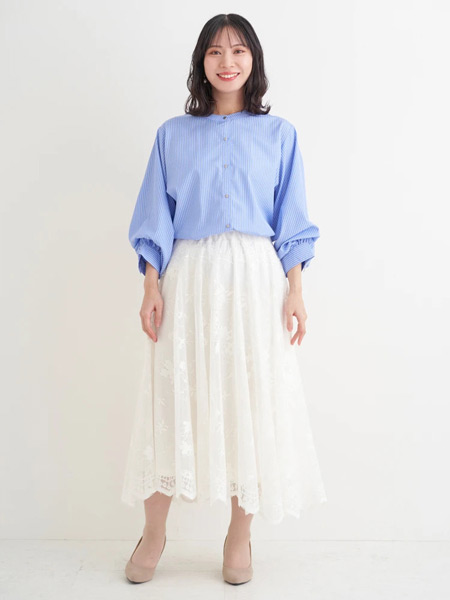 Q.白や淡い色のスカートでも膨張して見えないためには？