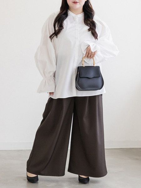 脚長効果を狙うチュニックコーデ　ぽっちゃり春コーデ　40代・50代