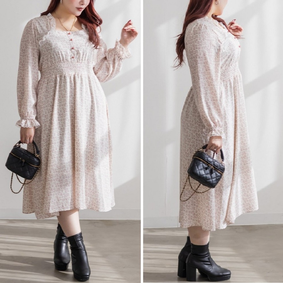 デートで映える、さりげない肌見せが上品なボレロ風ワンピース