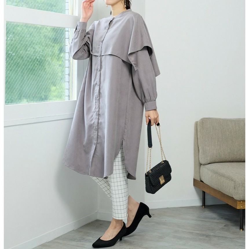 【40代】大人のこなれ感！デザインワンピ×スッキリボトムスで作る洗練カジュアル