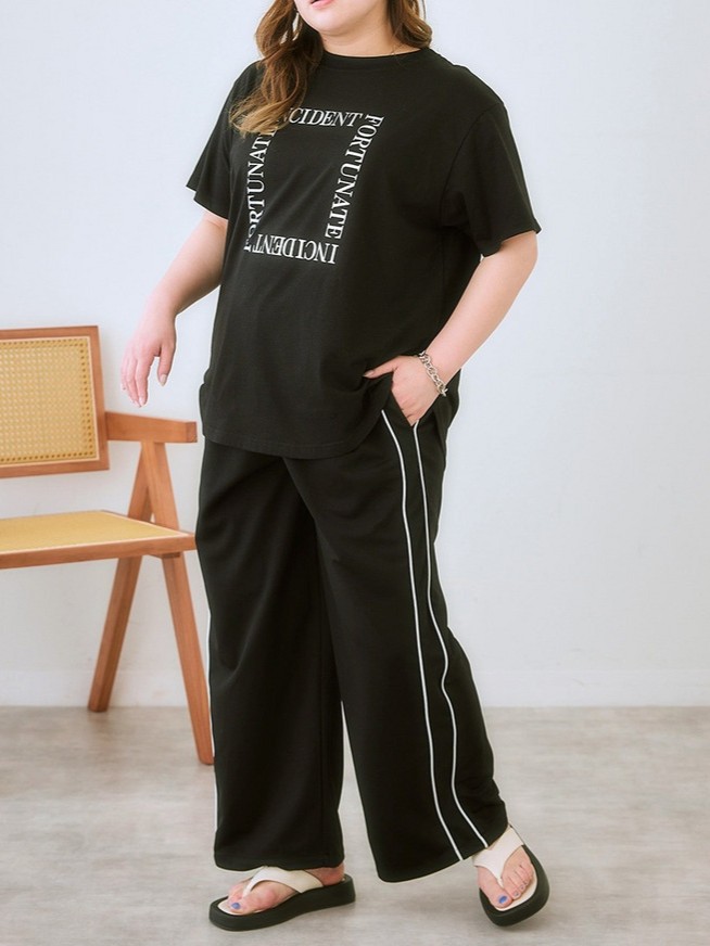 ラインパンツなどのスポーツテイストもトレンドが定着!