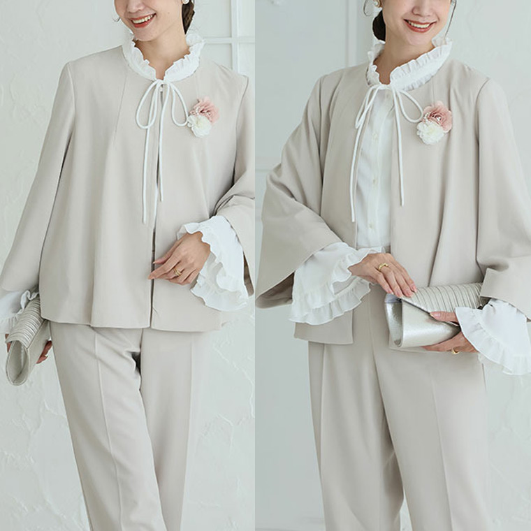 【入学式・卒業式】ママスーツに合う白シャツor白ブラウスコーデ