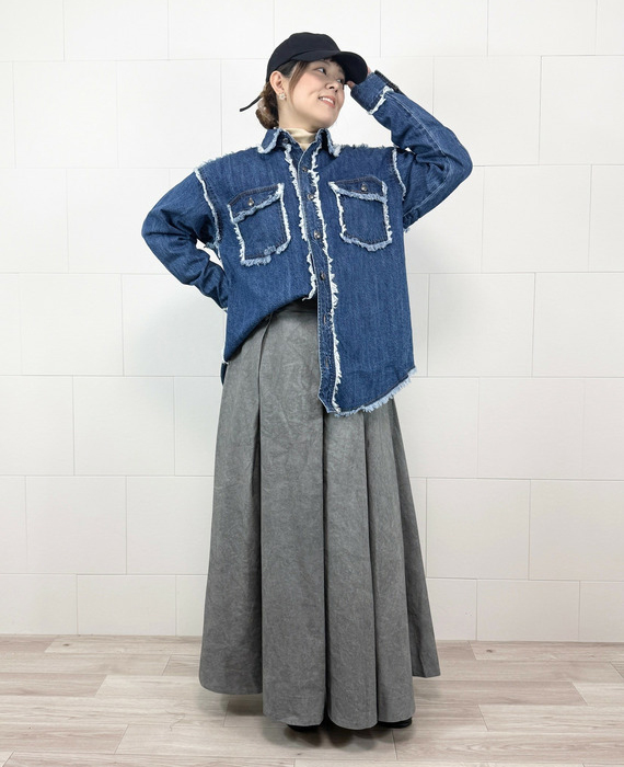 大きいサイズ　ヴィンテージスタイルを取り入れたぽっちゃりコーデ