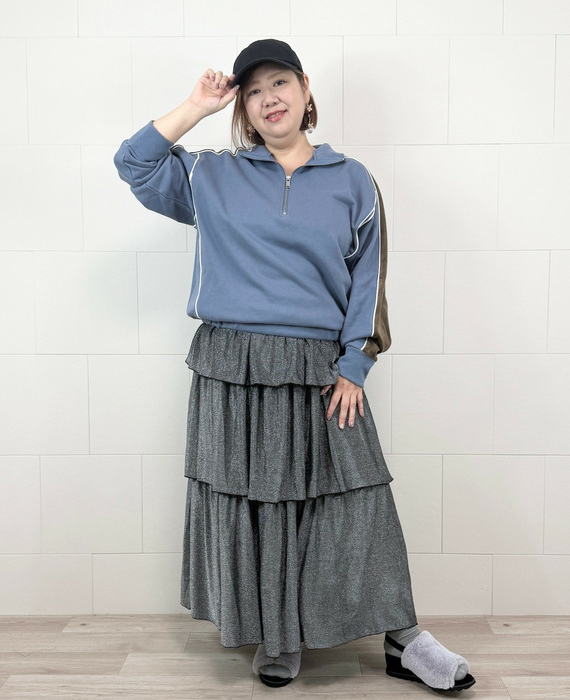 スポーツMIXぽっちゃりコーデ