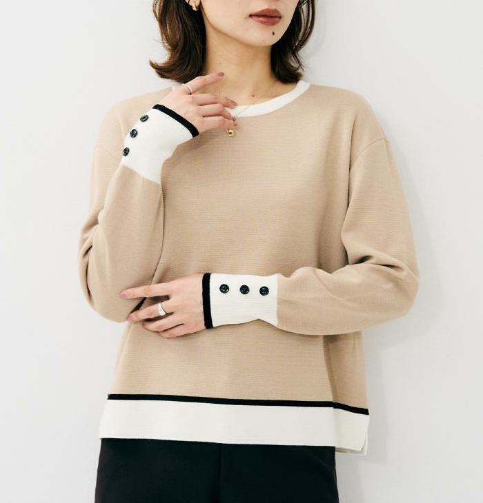 ウールミラノリブニット