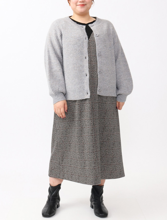 ミックスヤーンカーディガン