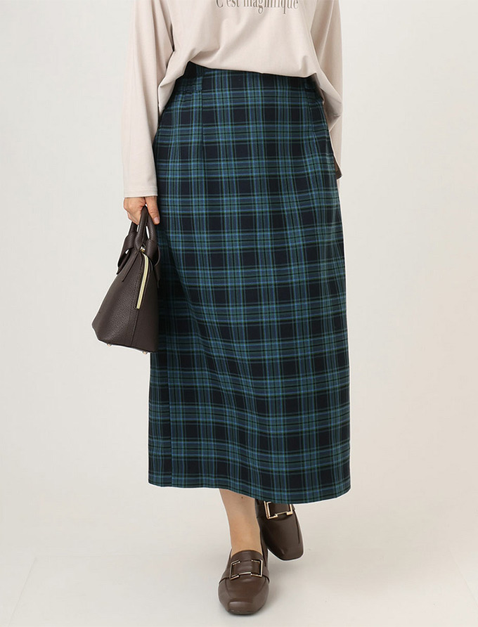 チェックタイトスカート