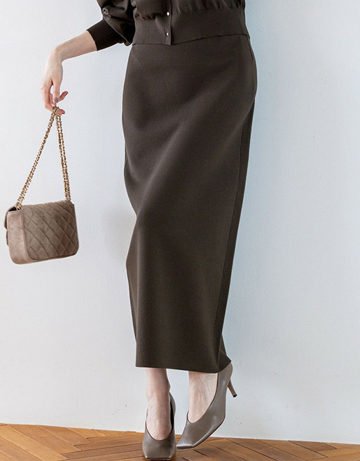 ヴィスコースストレッチタイトスカート