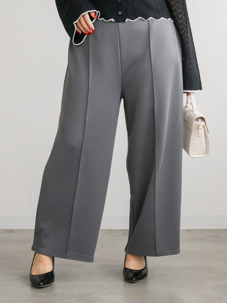 センターシムストレッチストレートパンツ