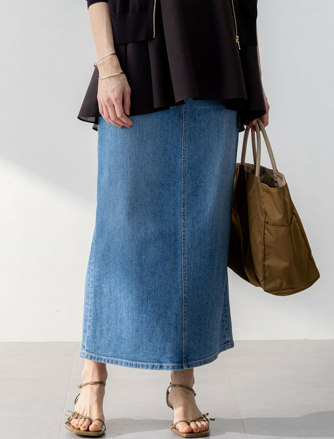 ストレッチデニムスカート