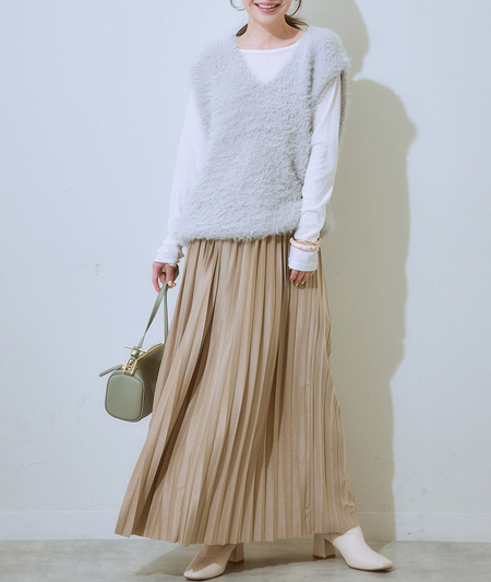 【秋冬向け】おしりが大きめぽっちゃりさんにおすすめのスカートコーデ見本