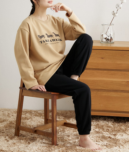 裏起毛パジャマ・ルームウェアで寝る時もあったか　真冬の節電コーデ術